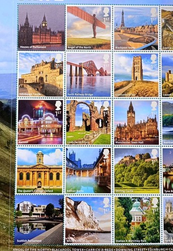 SG2489a GB 2012 UK A-Z Stamp Sheet of 26 Unmounted - MARGINAL DINKS - Picture 2 of 5