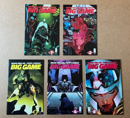 BIG GAME #1 2 3 4 5: Complete Series Lot (Image, 2023) Millarworld WANTED Sequel