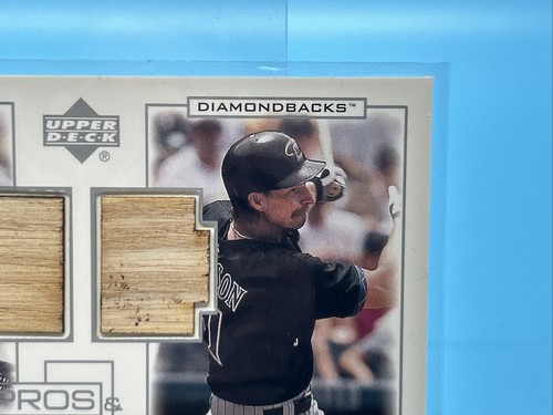2001 Upper Deck Pros & Prospects #PP-MJ Greg Maddux / Randy Johnson Game-Used - Picture 5 of 10