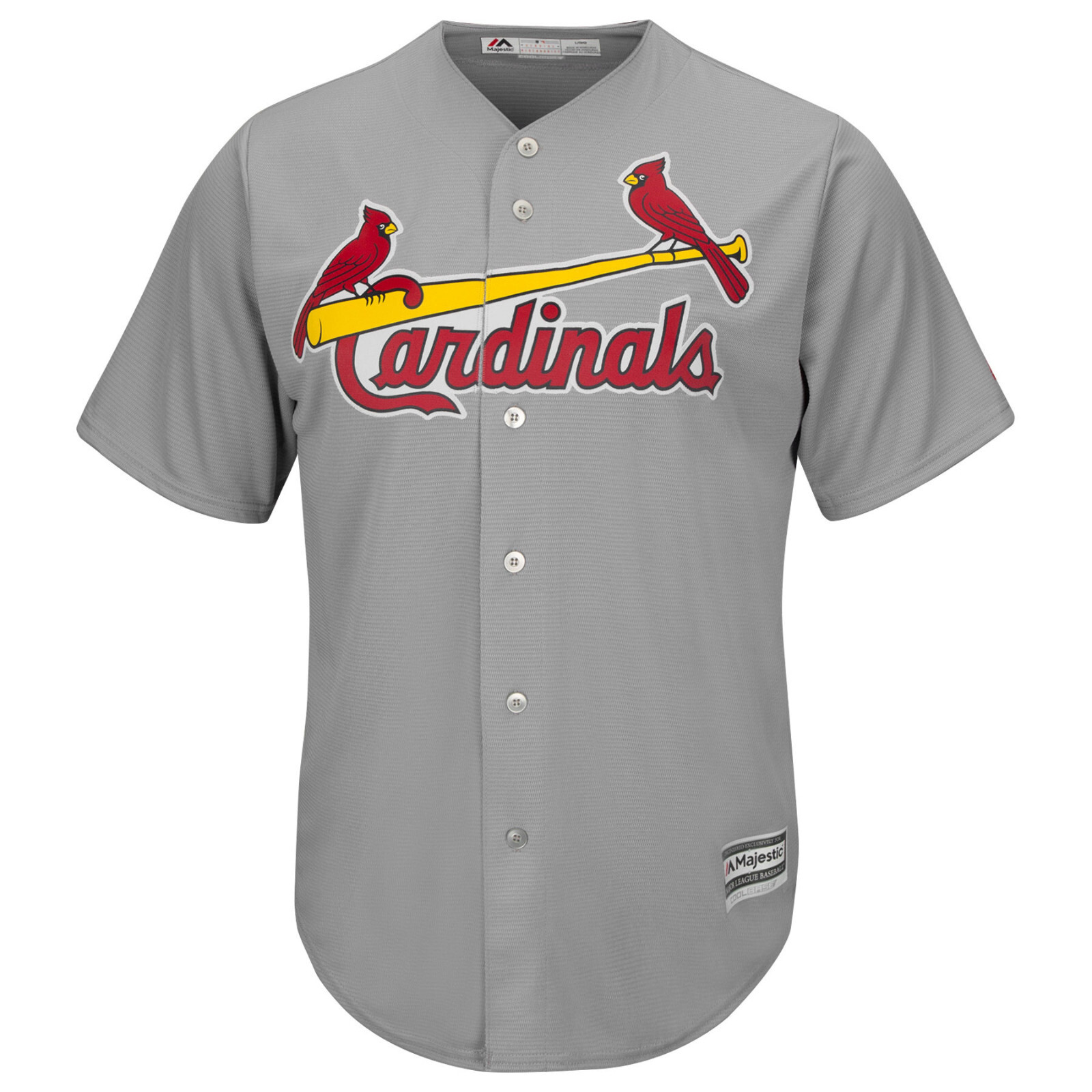 MLB Baseball Trikot St. Louis Cardinals Road grau Cool base Majestic Jersey