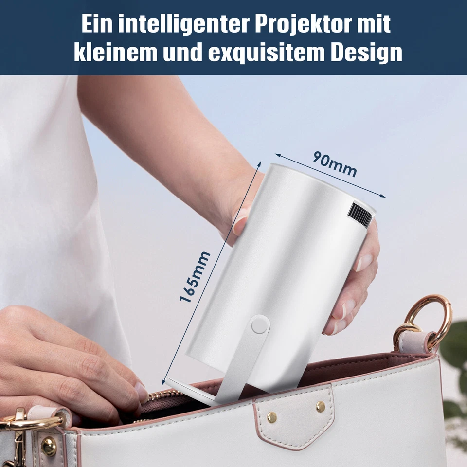 Mini 4K Beamer UHD Heimkino Projektor LCD 5G WiFi Bluetooth Android Taschenkino - Bild 3 von 4