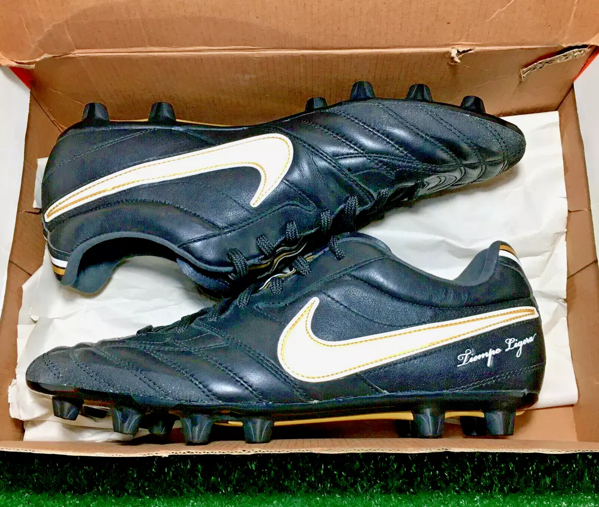 LIMITED 2008 Nike Tiempo Ligera Legend II FG PRO Leather Ronaldinho R10 9 US | eBay