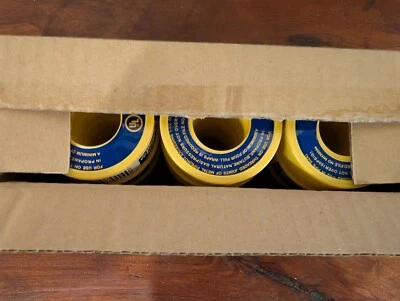1 Case - 12 Rolls Plumb Craft Gas Water Air Line PTFE Seal Tape 1/2" X 260" New