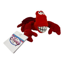 Exclusive Disney Store And Parks 8" SEBASTIAN THE LITTLE MERMAID Bean Bag Plush
