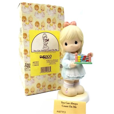 Precious Moment You Can Always Count On Me 1998 #487953 Girl Figurine New
