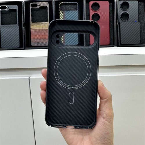 Echt Kohlefaser Aramid Hülle für Google Pixel 9 Pro/9 Pro XL Magsafe Cover - Bild 8 von 24