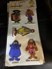 Vintage 1985 McDonald's Puffy  Stickers Sticker Original Package Taiwan Unused