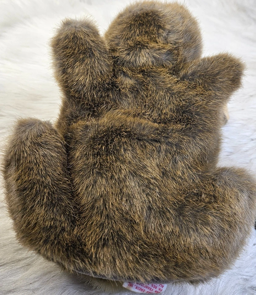 Dakin Bunny Rabbit Hand Puppet Brown Fuzzy Plush Stuffed Animal 15" Vintage 1985 - Image 4 of 4