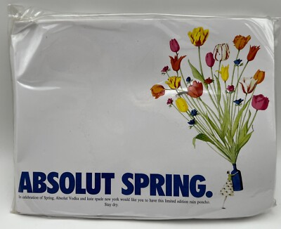 Absolut Vodka Spring - Kate Spade Designer Limited Edition Rain Poncho,  1999