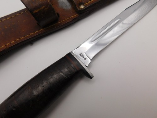 Case USA 65-69 316-5 Fixed Blade Knife Sheath NM,NB - Picture 2 of 3