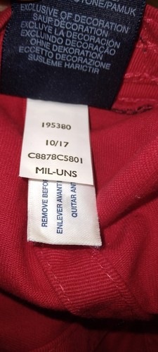 Tommy Hilfiger Men's Logo Baseball Cap Hat Red/Navy/White TOMMY - Picture 10 of 12