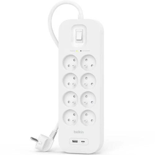 Überspannungsschutz-Steckdosenleiste 900J 8x AC EU 1x USB-C PD 1x USB-A Belkin