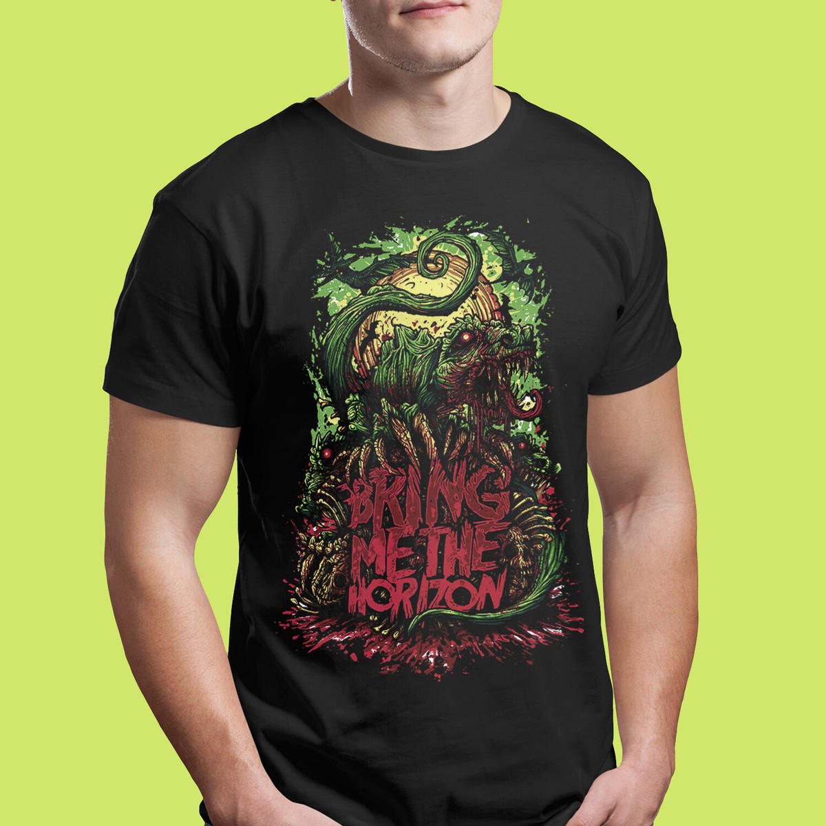 Bring Me the Horizon Monster Chaos Graphic T-Shirt - Fanart Men's