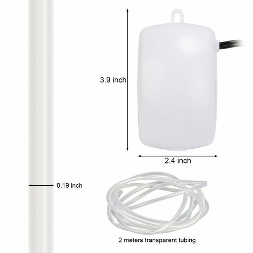 Aquarium Air Pump Adjustable Output Aquarium Bubble 2.5w Ultra Quiet Air Pump US - Picture 6 of 12