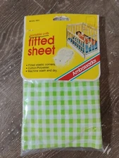 Ambassador Portable Crib Fitted Sheet Vintage  NOS