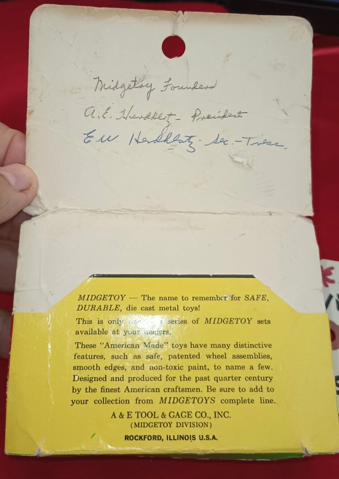 DE COLECCIÓN MIDGETOY VOLKSWAGEN VW BEETLE BUG Antiguo Stock FIRMADO por Fundadores con Caja Foto 2 de 4