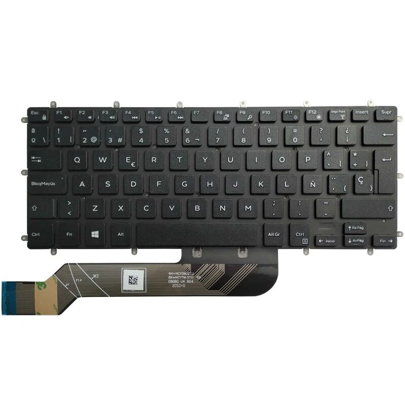 For Dell Inspiron 7460 7560 7569 7579 7368 7378 7579 Latin Spanish Keyboard - Image 4 of 4
