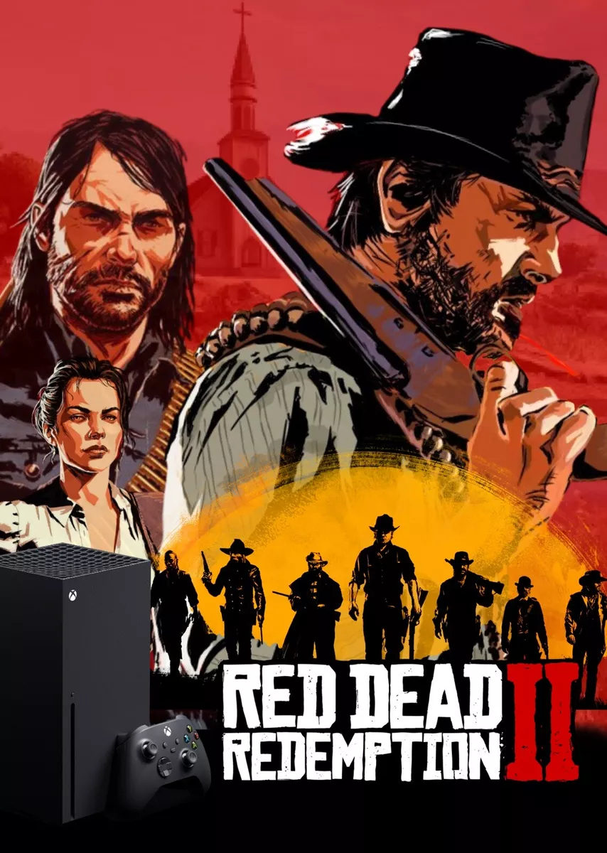 XBOX Series X Red Dead Redemption 2 LIMITED EDITION Wall Art