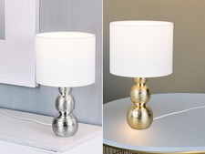 Designklassiker Nachttischlampen für Sideboard & Kommoden mit Keramikfuß & Stoff