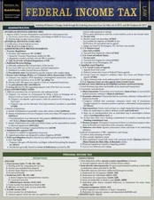 Federal Income Tax: A Quickstudy Legal Reference Guide - Bar Exam - VERY GOOD