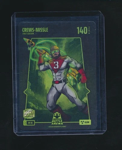 CREWS-MISSLE BO JACKSON BATTLE ARENA FIRST EDITION GLOW HOLO BF-83