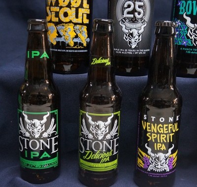 Stone Brewing Empty Beer Bottle 1 Pt and 12 oz Lot 4 | eBay