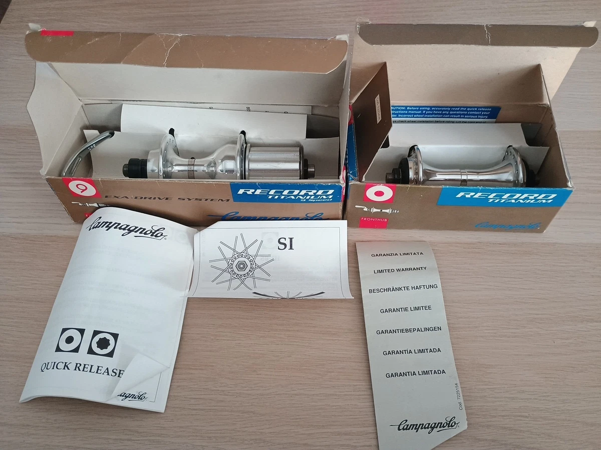 Paire De Moyeux Campagnolo Record – Petites Flasques – Occasion, Bon état