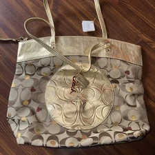 COACH LAURA SECRET ADMIRER SIGNATURE TOTE 18870 NEW