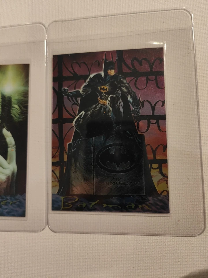 BATMAN MASTER SERIES CHROMIUM CHASE 1 And 2 CARDs 1995 SKYBOX DC COMICS - Image 2 of 4