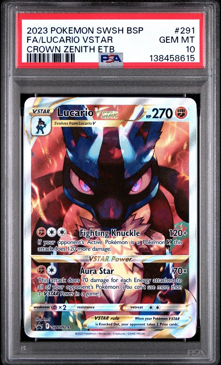 Lucario Pokémon TCG Professional Sports Authenticator (PSA
