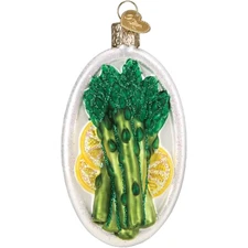 Old World Christmas Glass Blown Ornament for Christmas Tree, Asparagus