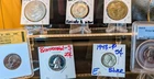 Diverse US Coin Lot: 1896-O & 1886-O Morgan Dollars, Graded Slabs, & Silver Mino