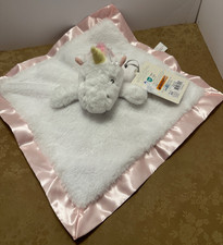 Cloud Island Unicorn Lovey Baby Security Soft Blanket Pink Satin Plush 14" W/Tag