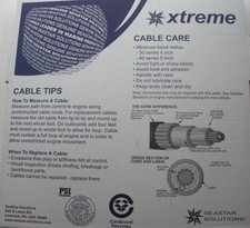 SeaStar Teleflex CCX17923 Tfxtreme Control Cable Mercury Mercruiser 600A 23 Ft