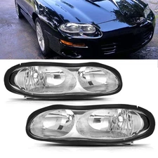 1 Pair Replacement Headlights Assembly Lamp For 1998-2002 Chevy Camaro Z28