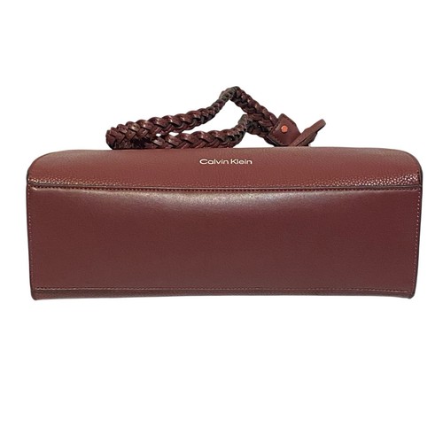 Borsa donna Calvin Klein Shelly borsa ecopelle bordeaux rosso cabernet borsetta - Foto 6 di 19