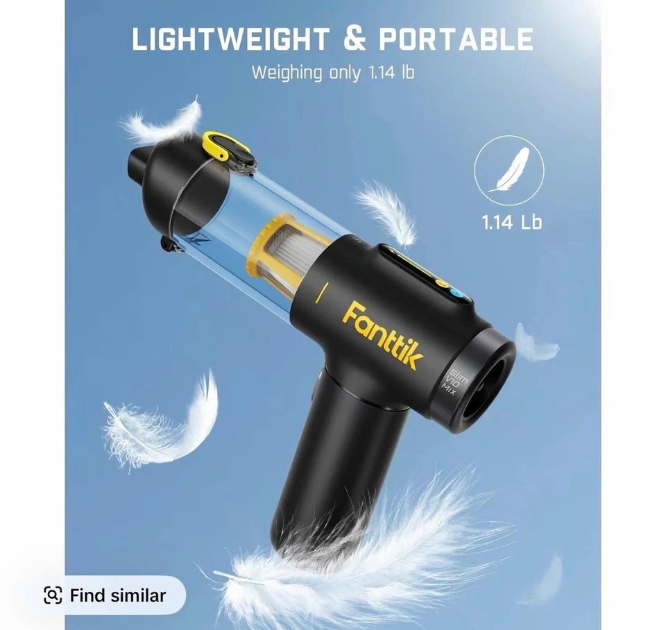 Fanttik Super Brand Day Slim V10 Mix Cordless Car Vacuum, 4 in 1 Handheld Air Du - Image 3 of 3