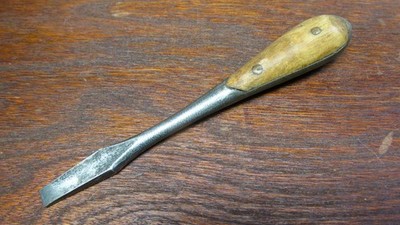 RARE Small Vintage DUREX PERFECT HANDLE SCREWDRIVER - ITALY - 5'' - Old Tool