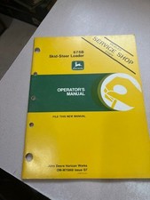 John Deere 675B Skid-Steer Loader Operator's Manual OM-M75868 Issue G7 Nice Cond
