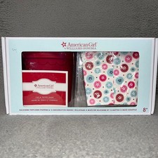NIB American Girl by Williams-Sonoma Silicone Popcorn Popper 12 Decorative Boxes
