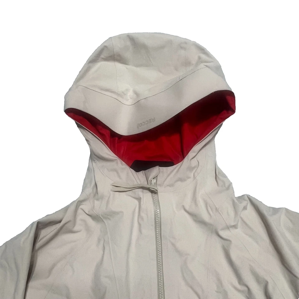 Obermeyer Steibis 3L Waterproof Jacket Mens Medium Cement RECCO Hooded Shell NWT - Image 2 of 4