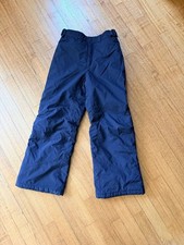 Columbia black Kids youth 10/12 Puffer Snow Pants double enforced knees snowpant