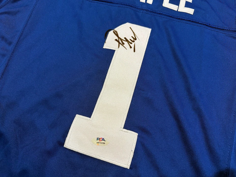 PAT MCAFEE Indianapolis Colts SIGNED Autograph Football Jersey PSA COA XL - Image 2 of 3