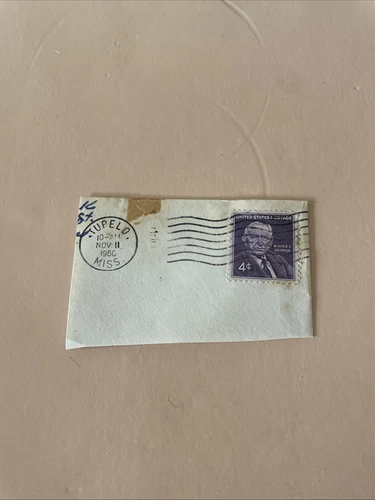 U.S. Postage-1960-Purple Walter F. George - 4 Cent  Postmarked Stamp-Tupelo, MS