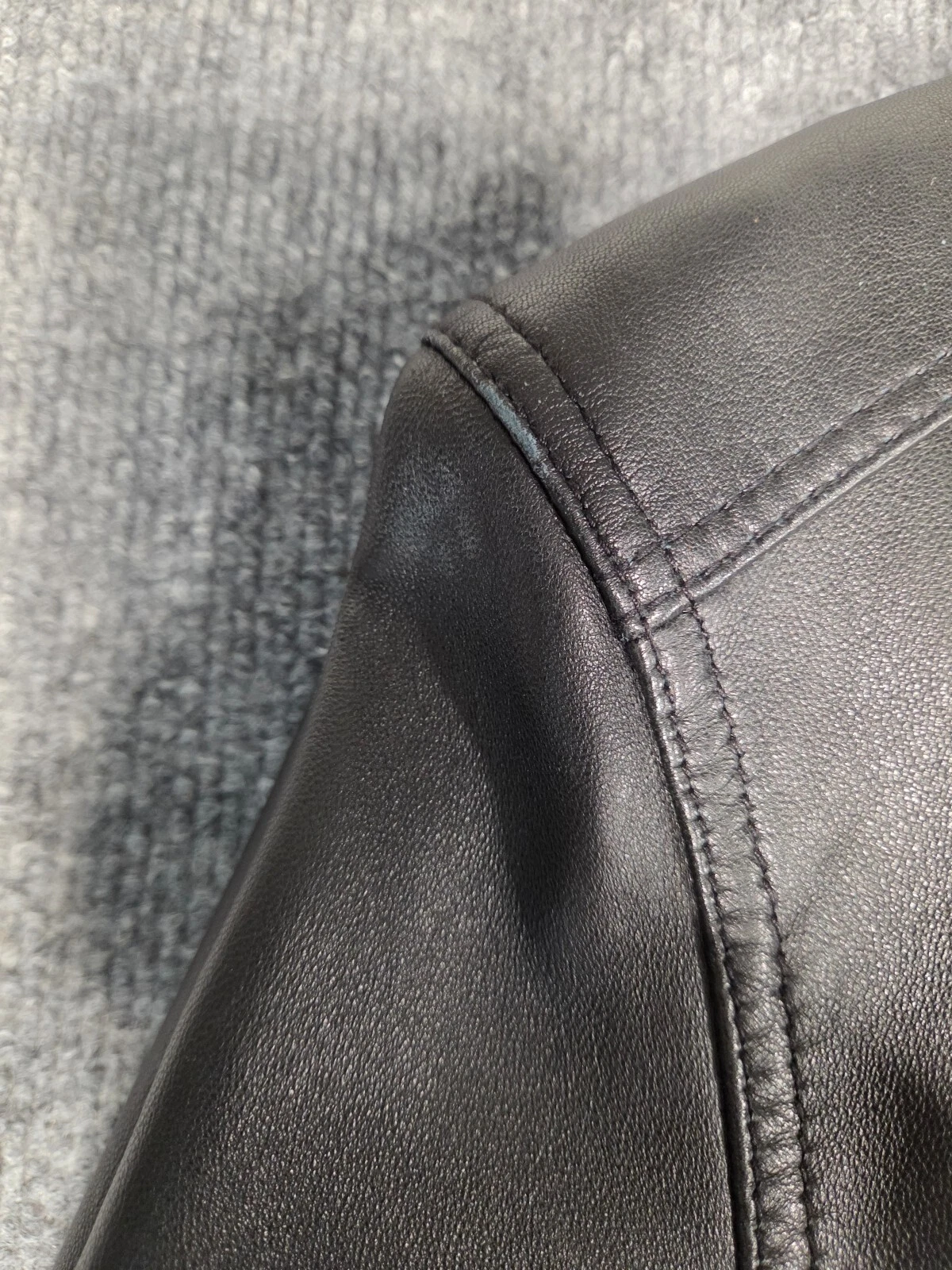 JF J. Ferrar Genuine Lambskin Black Leather Jacket Small image 4