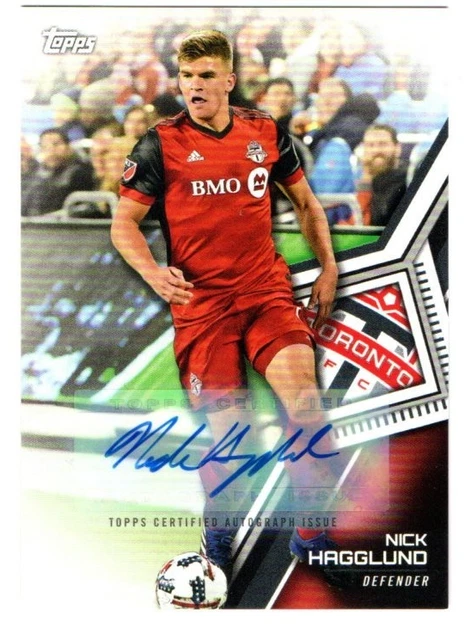 2018 Topps MLS Fußball Nick Hagglund #147 Autogramm kostenloser Versand