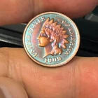 1909 S Indian Head Cen t Penny Extremely Fine As shown in the figure