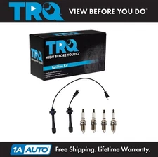 TRQ Ignition Kit Spark Plug & Wire Set For Mazda Protege L4 2.0L