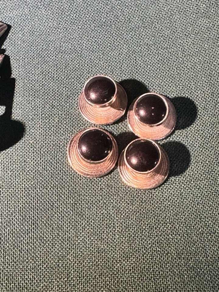 Juego de gemelos y tachuelas vintage Pioneer esmalte negro formal esmoquin joyería para hombre” Foto 2 de 4