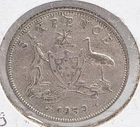 1959 Australia Sixpence — photo from another recent sale